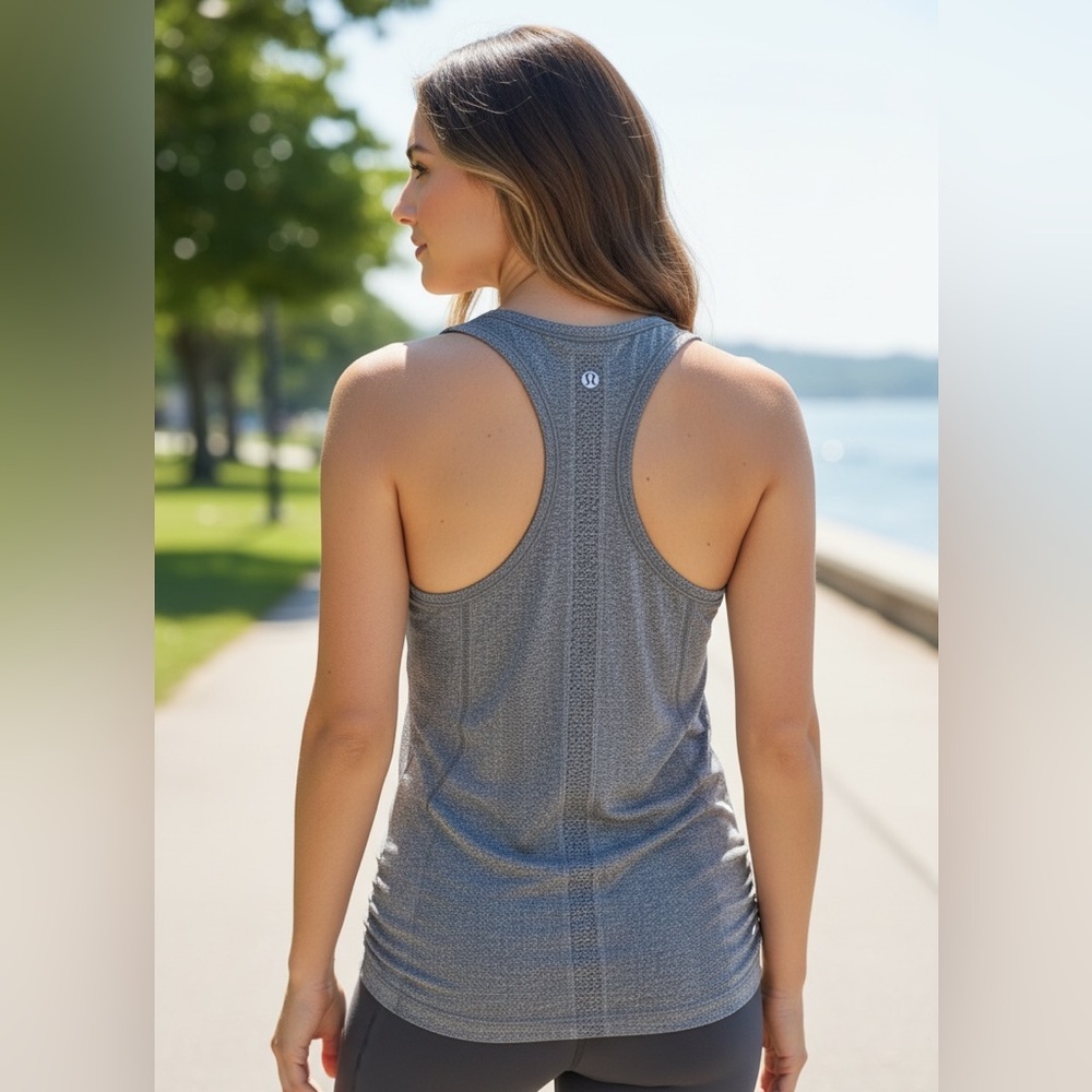 lululemon athletica. Gray Tank Top (Size8)